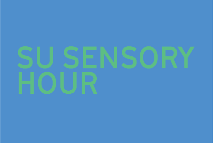 graphic that says: 'su sensory hour'