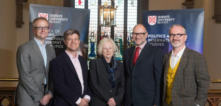 Leading Oxford Academic Professor Stathis Kalyvas with Queen's University Academics