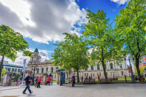 Front of Belfast City Hall