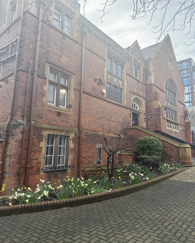 Exterior of the Music Building at Queen's