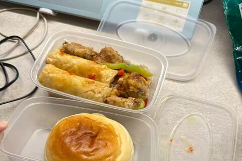 Student's lunch in container