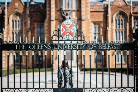 The Lanyon Building, facade of Queen's University Belfast