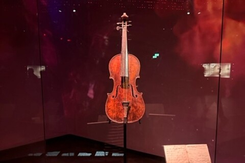 Violin artefact from the Titanic
