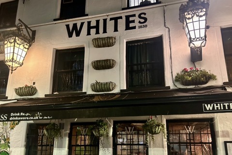 Front of Whites bar in Belfast