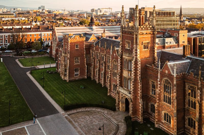 Aerial view of the Lanyon