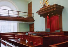 photo of the inside of a courtroom