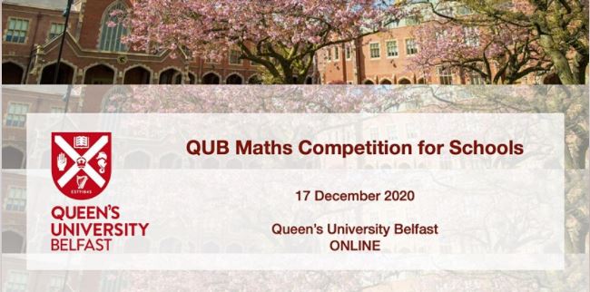 QUB Maths Competition for Schools 2020