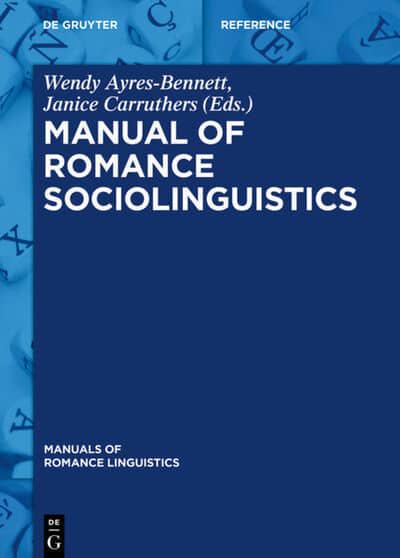 Front cover of Manual of Romance Sociolinguistics
