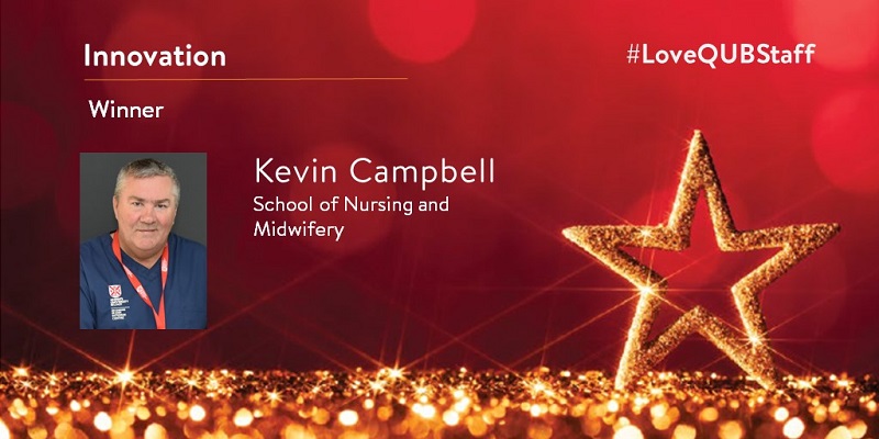 Staff Excellence Awards 2022 - Innovation Winner - Kevin Campbell - School of Nursing and Midwifery