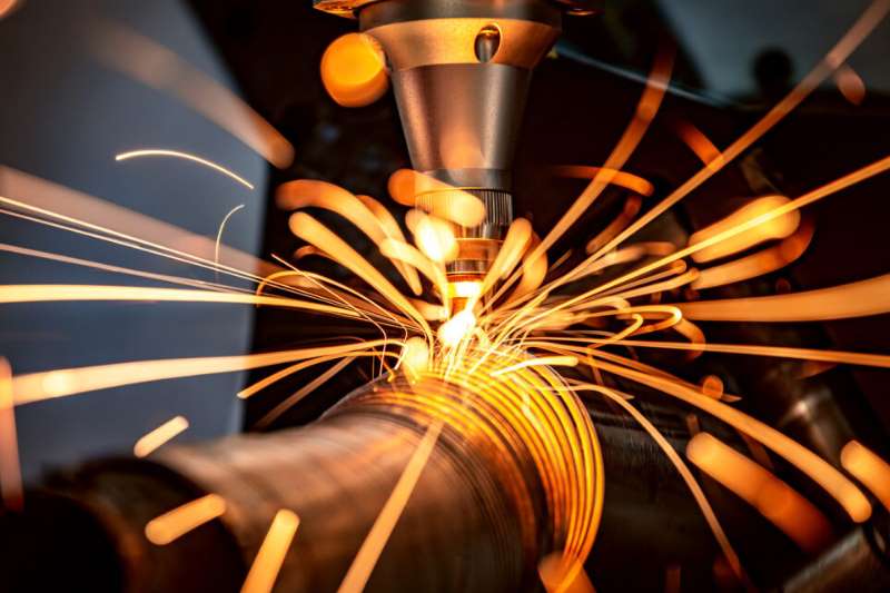 sparks flying from a welder